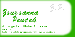 zsuzsanna pentek business card